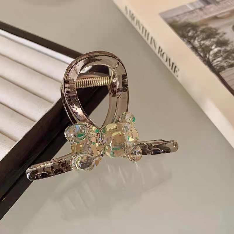 [2 for RM10] Premium French Bear Medium Hair Claw