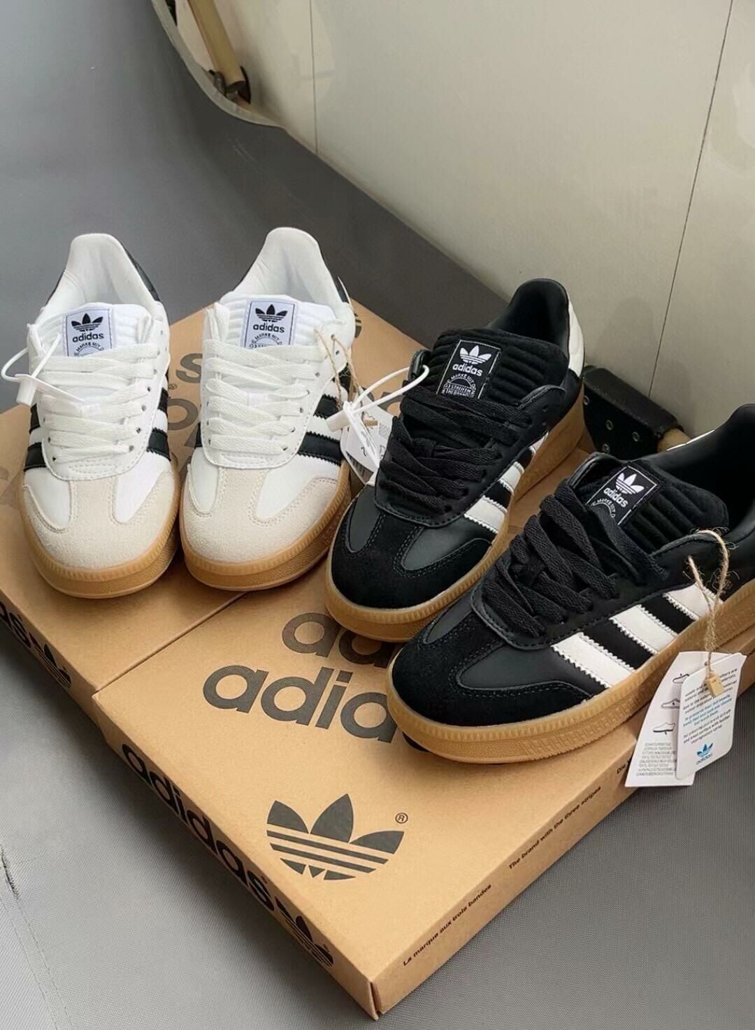 Adidas originals Samba XLG 厚底低筒板鞋