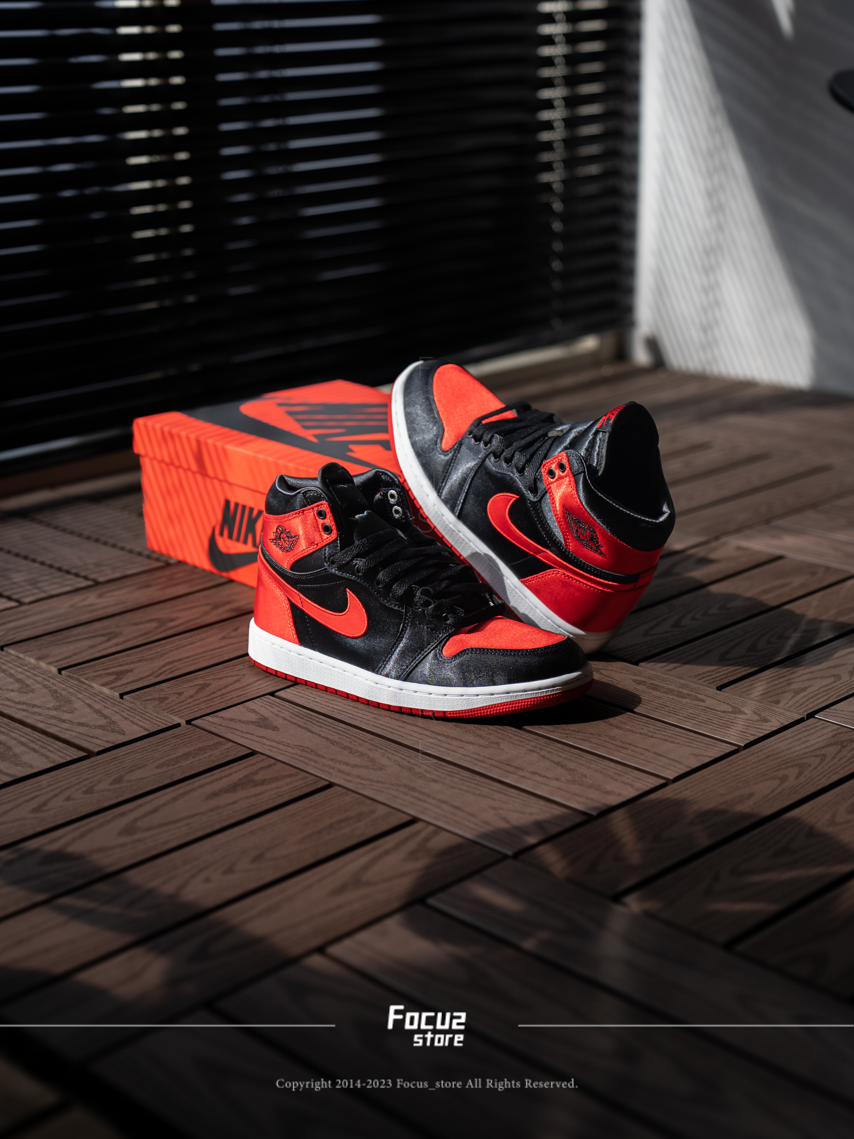 【Focus Store】現貨秒發 Nike Air Jordan 1 High OG "Satin Bred" 黑紅 FD4810-061
