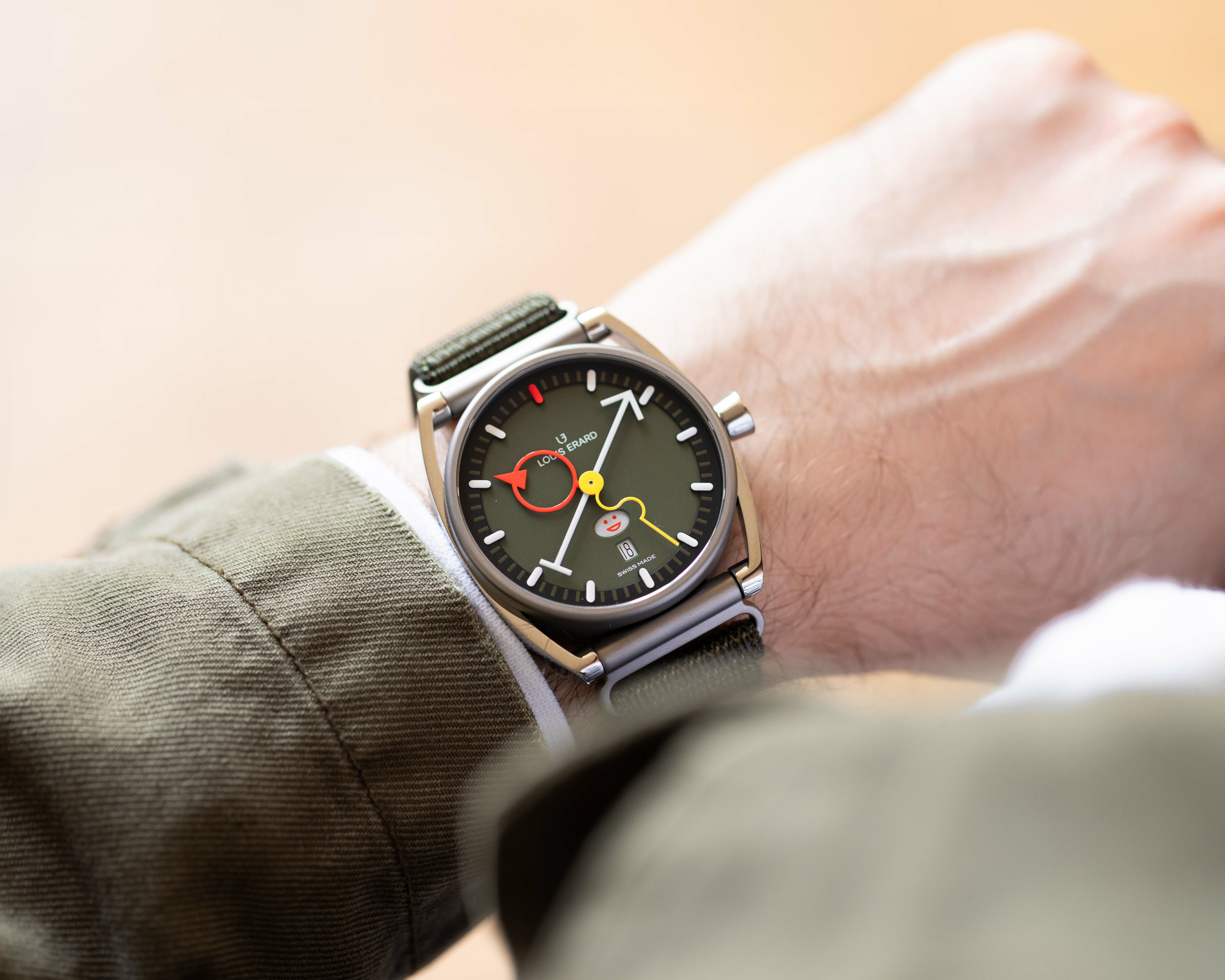 聯名款 Collaboration｜La Semaine Louis Erard x Alain Silberstein Khaki日期星期腕錶