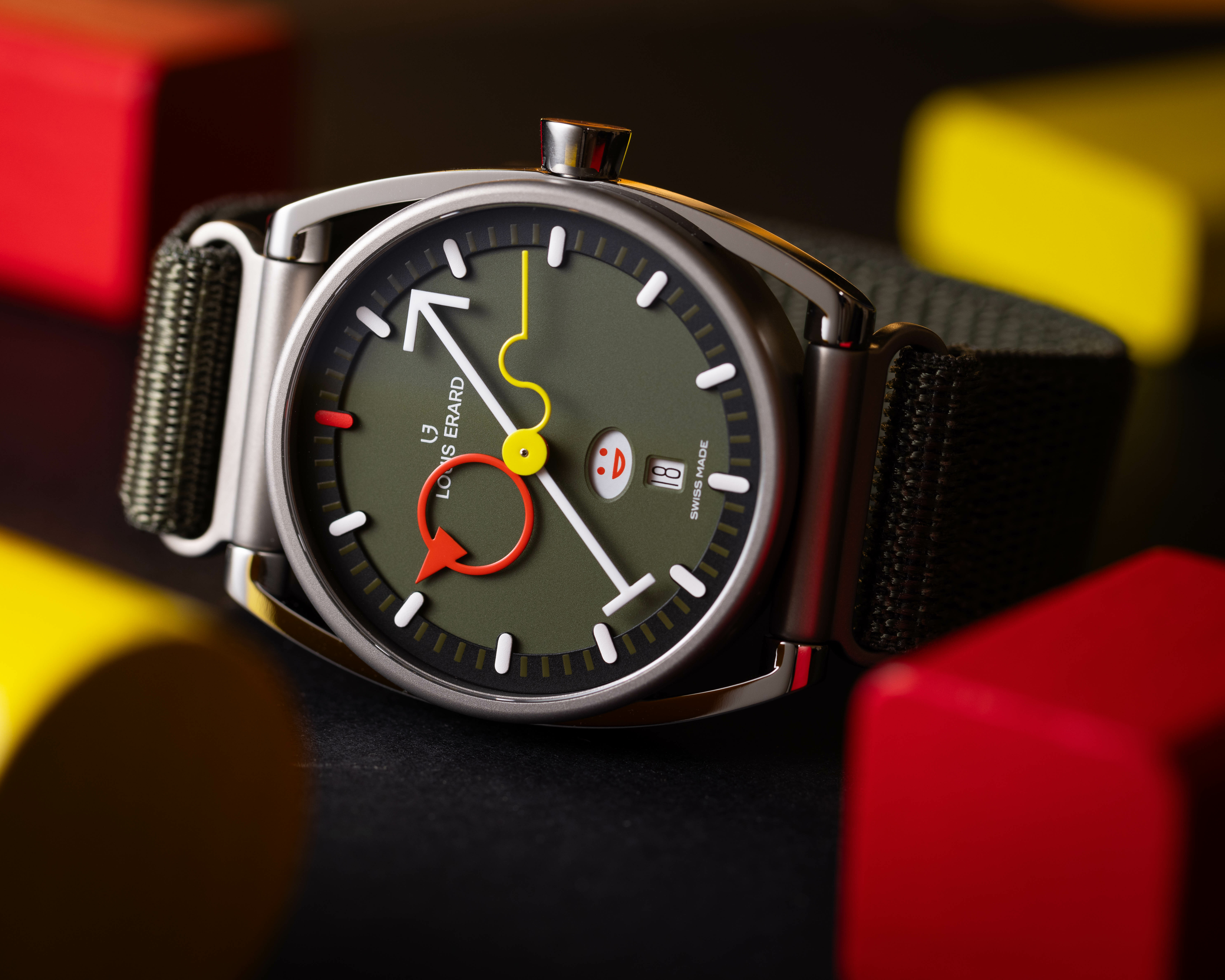 聯名款 Collaboration｜La Semaine Louis Erard x Alain Silberstein Khaki日期星期腕錶