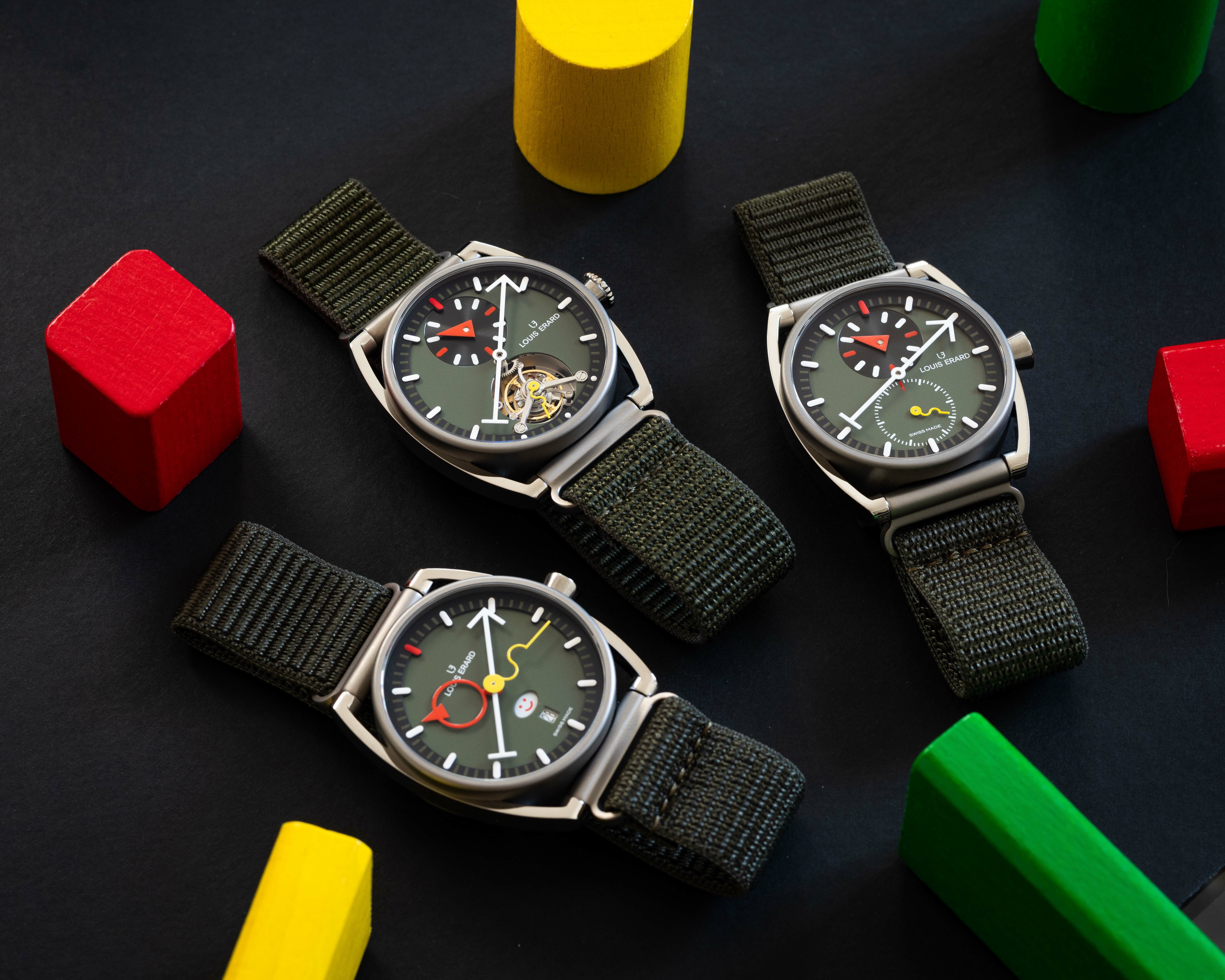 Le Triptyque Louis Erard x Alain Silberstein Khaki ｜型號：ref. 33333TT06｜ (special box) 三部曲套組