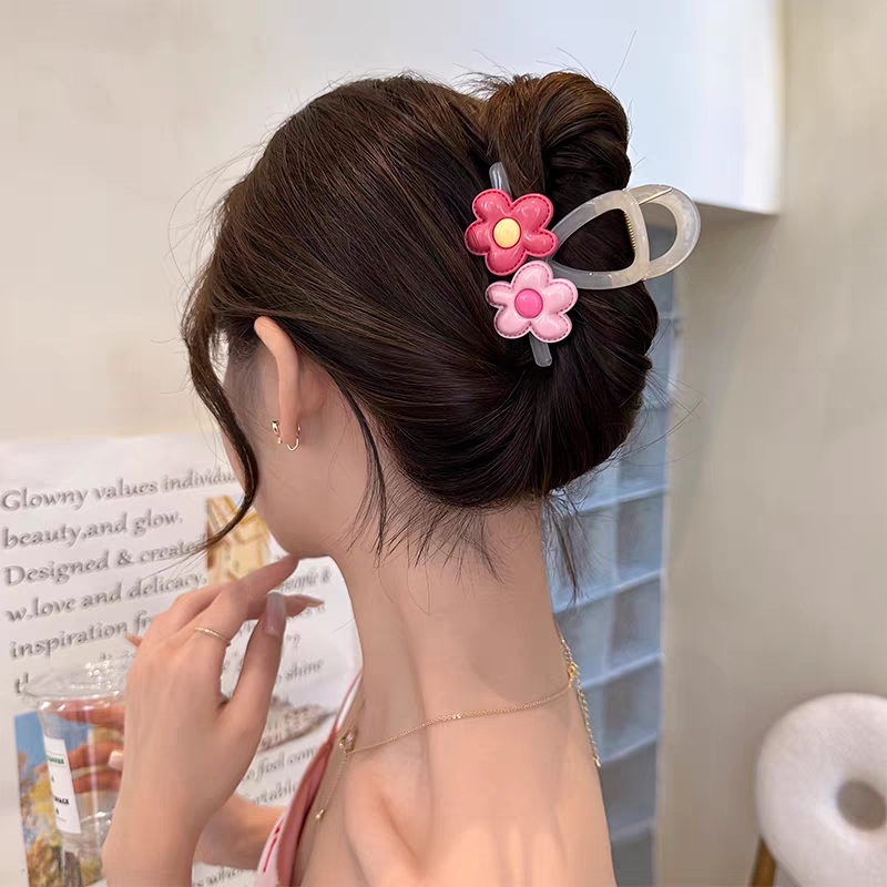 [2 for RM10] Dopamine Colorful Flower Medium Hair Claw