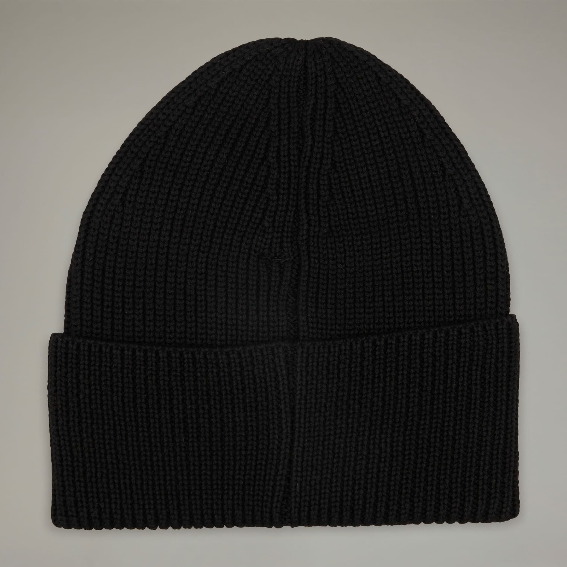 【 Y-3 BEANIE 羅紋羊毛針織帽 - 黑 】