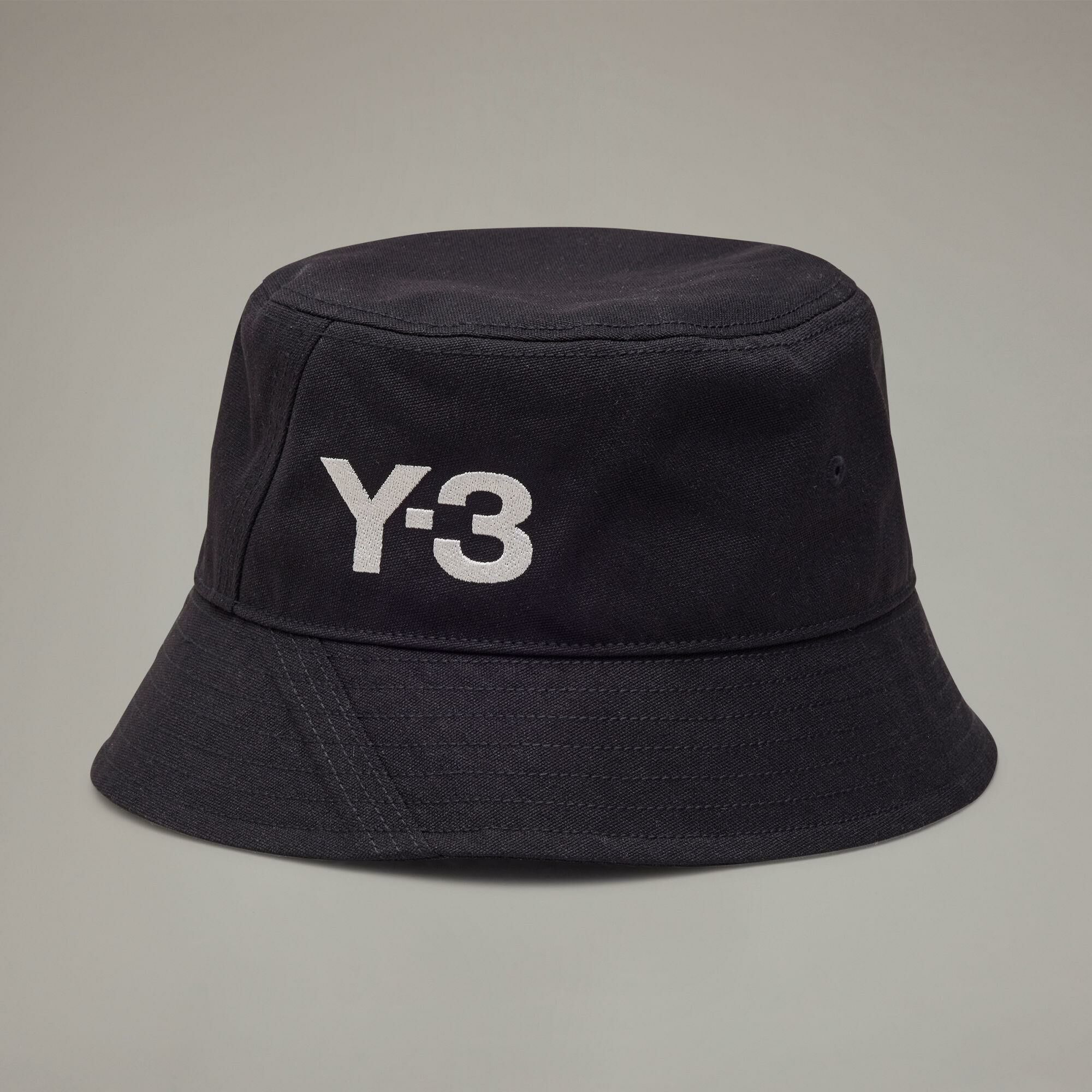 【 Y-3 BUCKET HAT 刺繡漁夫帽 - 黑 】