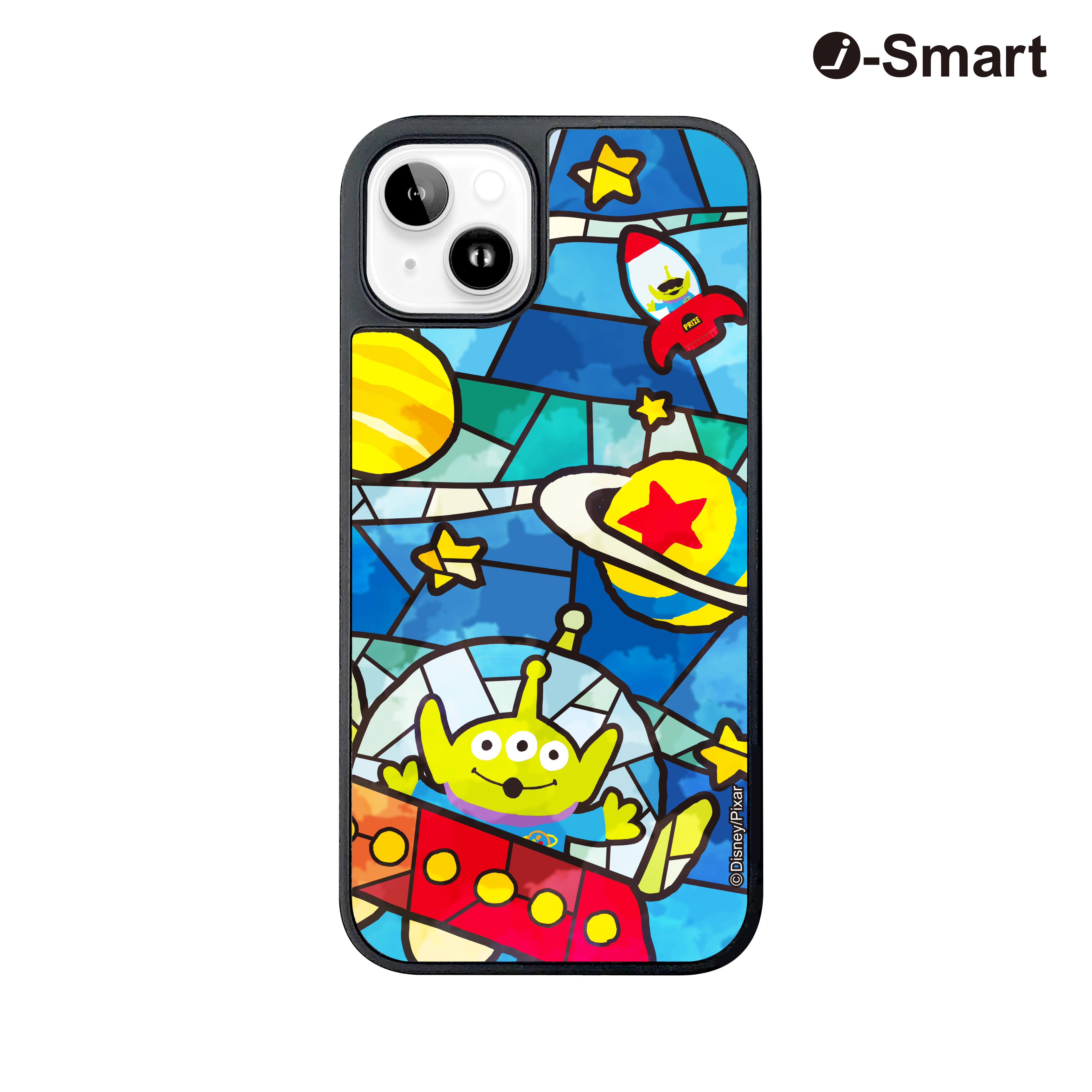 i-Smart 迪士尼彩繪玻璃手機殼-三眼仔 Alien