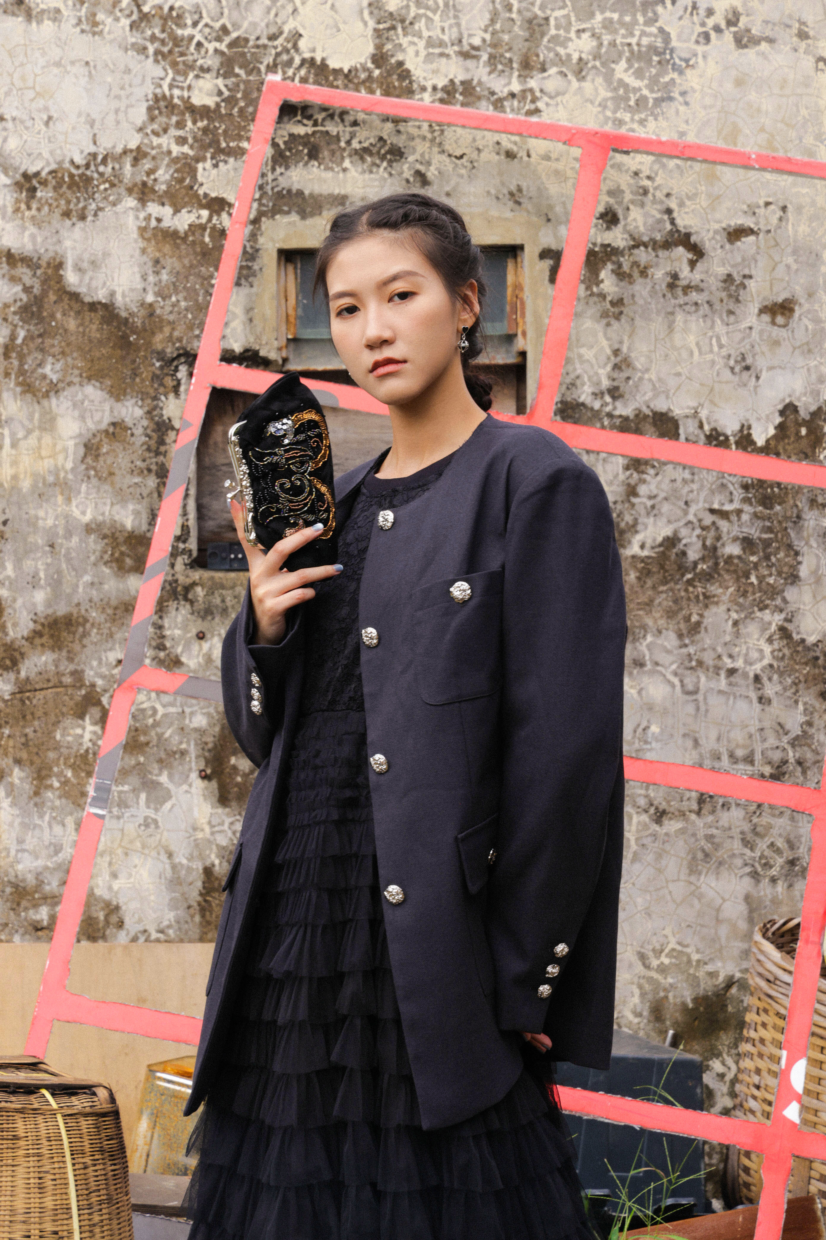 披邊圓領四袋西裝褸（現貨款式）