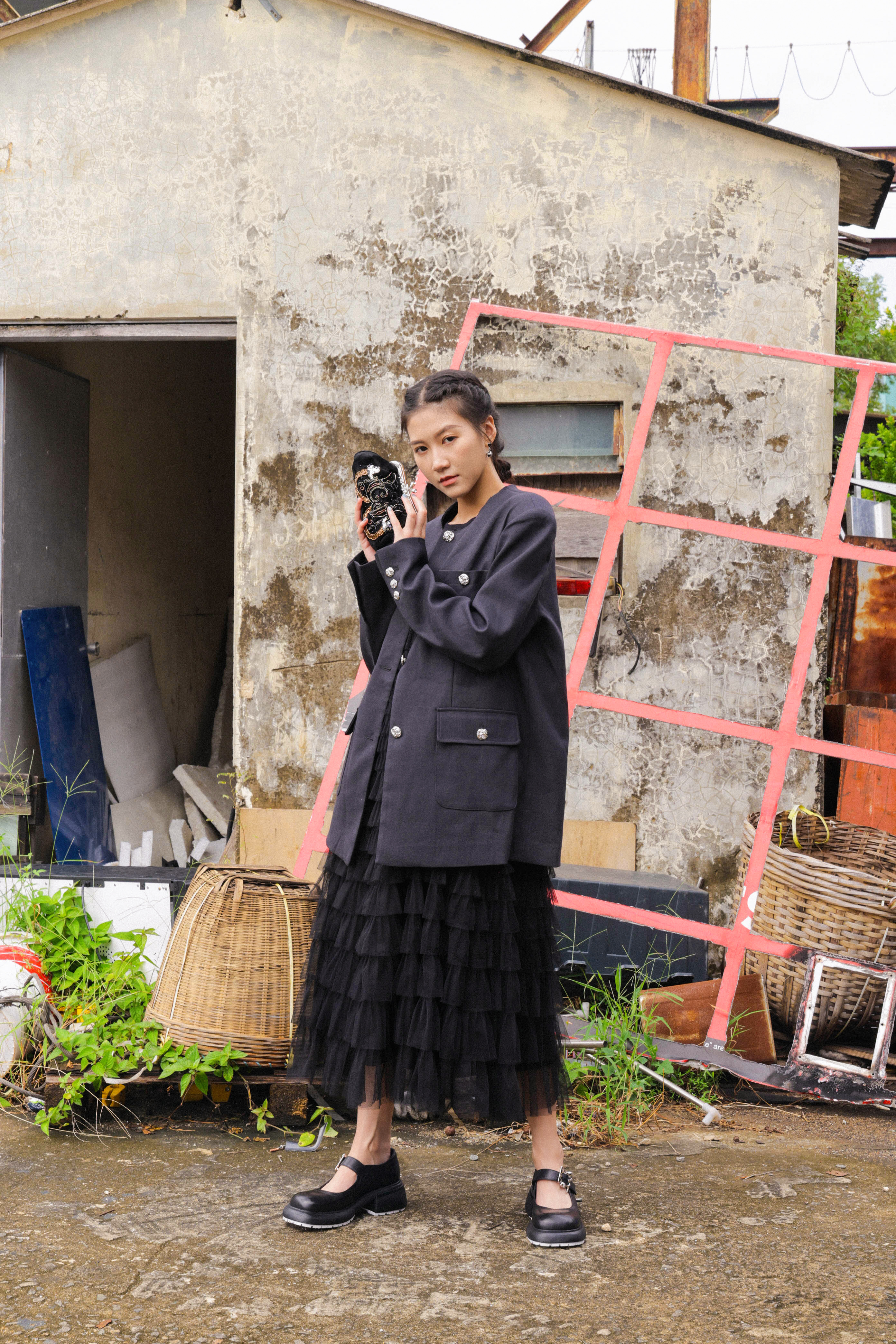 披邊圓領四袋西裝褸（現貨款式）