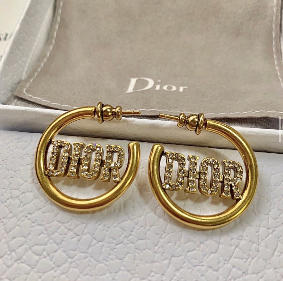 Dior 經典字母金鑽c圈