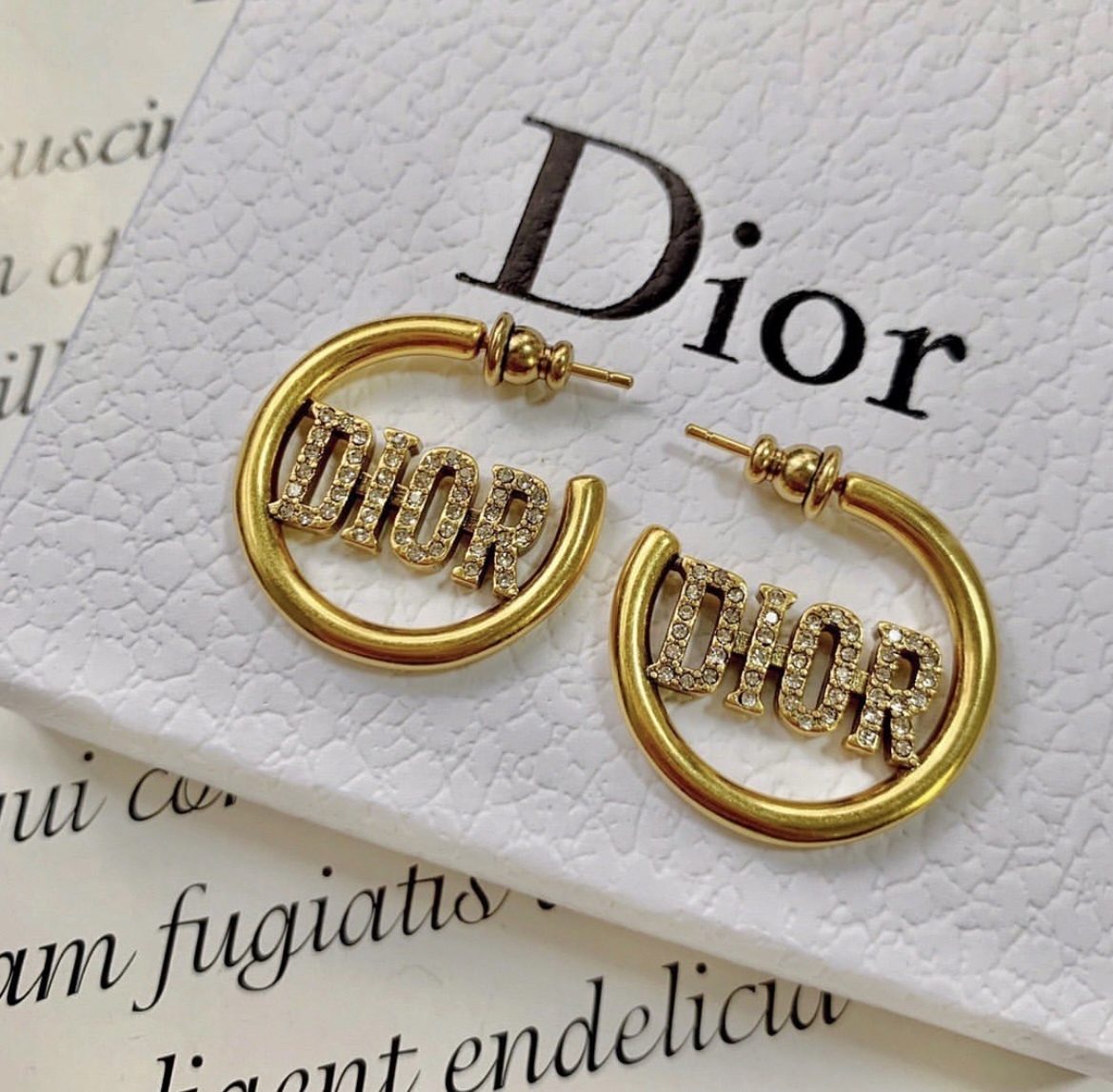 Dior 經典字母金鑽c圈