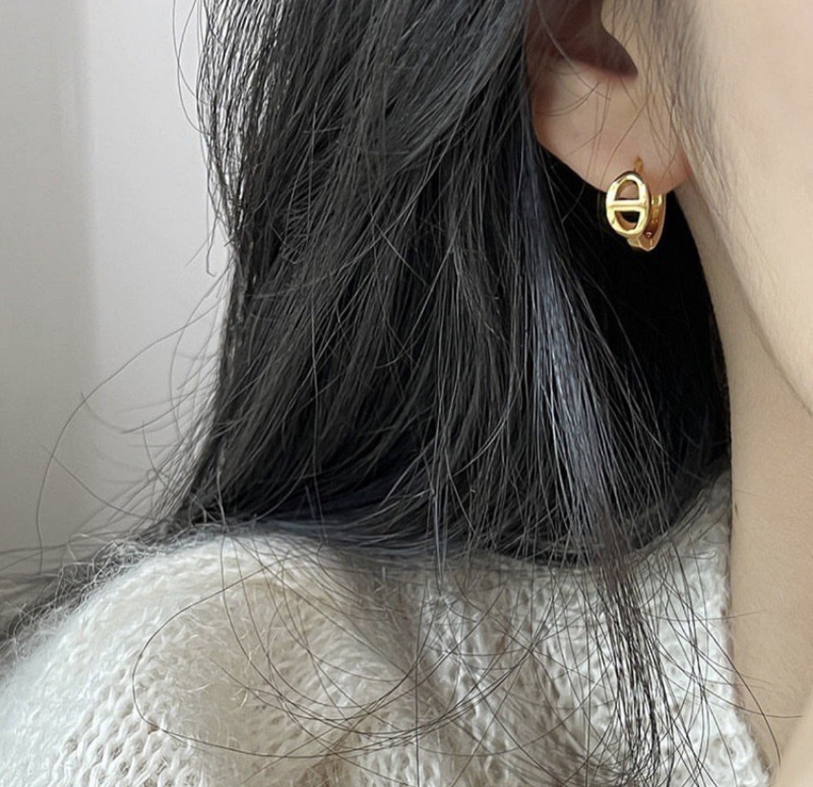 豬鼻亮金銀 精緻耳扣