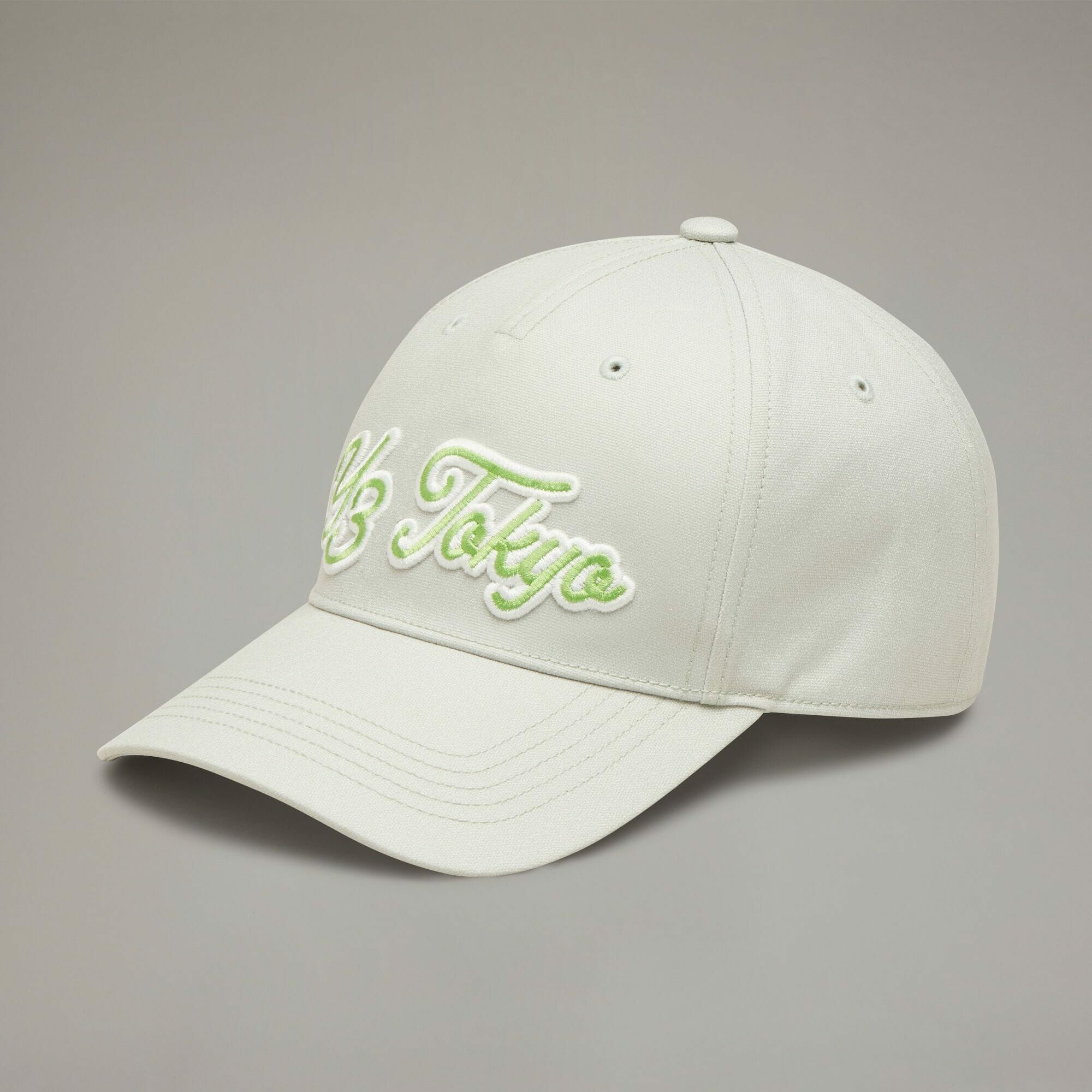 【 Y-3 T CAP 草寫立體字棒球帽 - 灰綠 】
