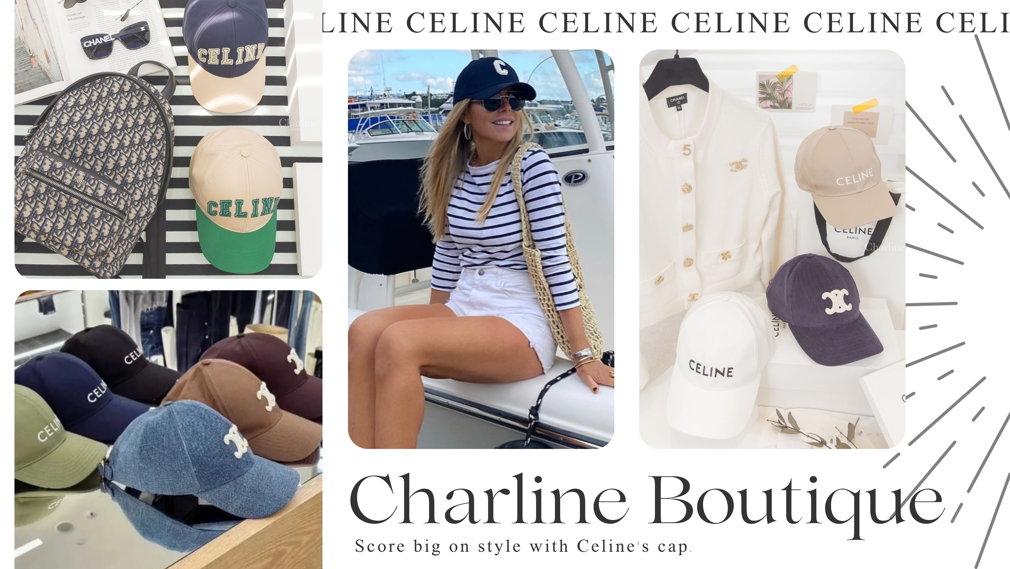 Celine是一家法國奢侈時尚品牌，以其簡約而精緻的設計風格而著名。該品牌不僅提供高級服裝，還提供各種時尚配件，其中包括了棒球帽。棒球帽是代表美式街頭風格的標誌，象徵著休閒、運動和街頭文化。傳統上，人們普遍認為最佳的搭配伴侶是衛衣和球鞋，但Celine展示了棒球帽更多元的搭配可能性。