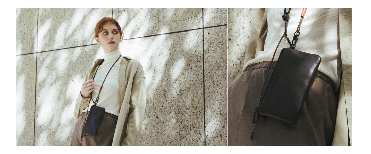 HMM Flip雙向皮革貼身包,手機包