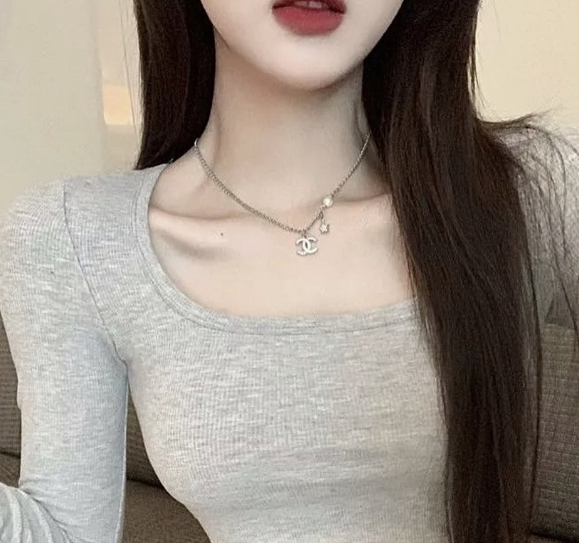 18k香奶奶”夢幻銀鑽星空珍珠系高奢定製項鍊