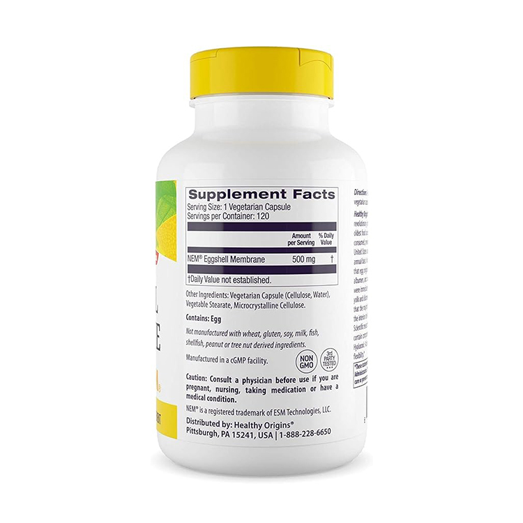Healthy Origins Eggshell Membrane (NEM ) 500 mg , 120 Capsules