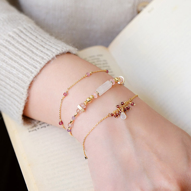 ｜桃花｜憶念品彙 – 粉晶 – 手鍊