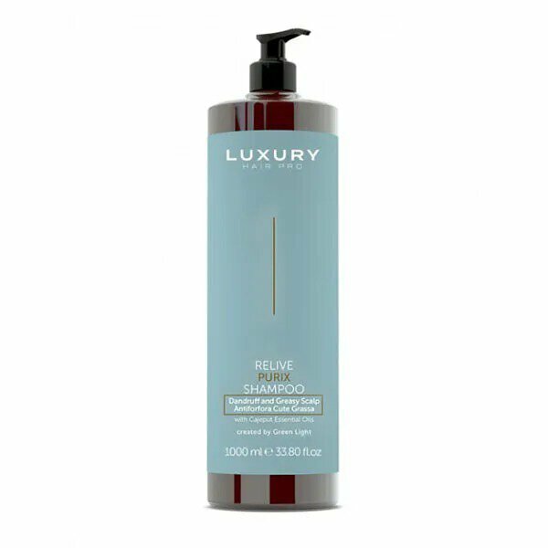 LUXURY HAIR PRO - Relive Purix 抗屑洗髮乳 (油性頭皮) 1000ml