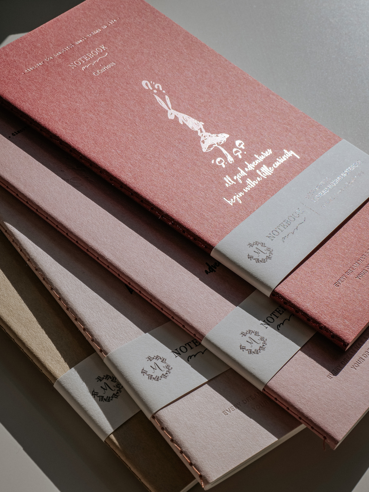 Meow Illustration．活版線裝長型筆記本 共五款