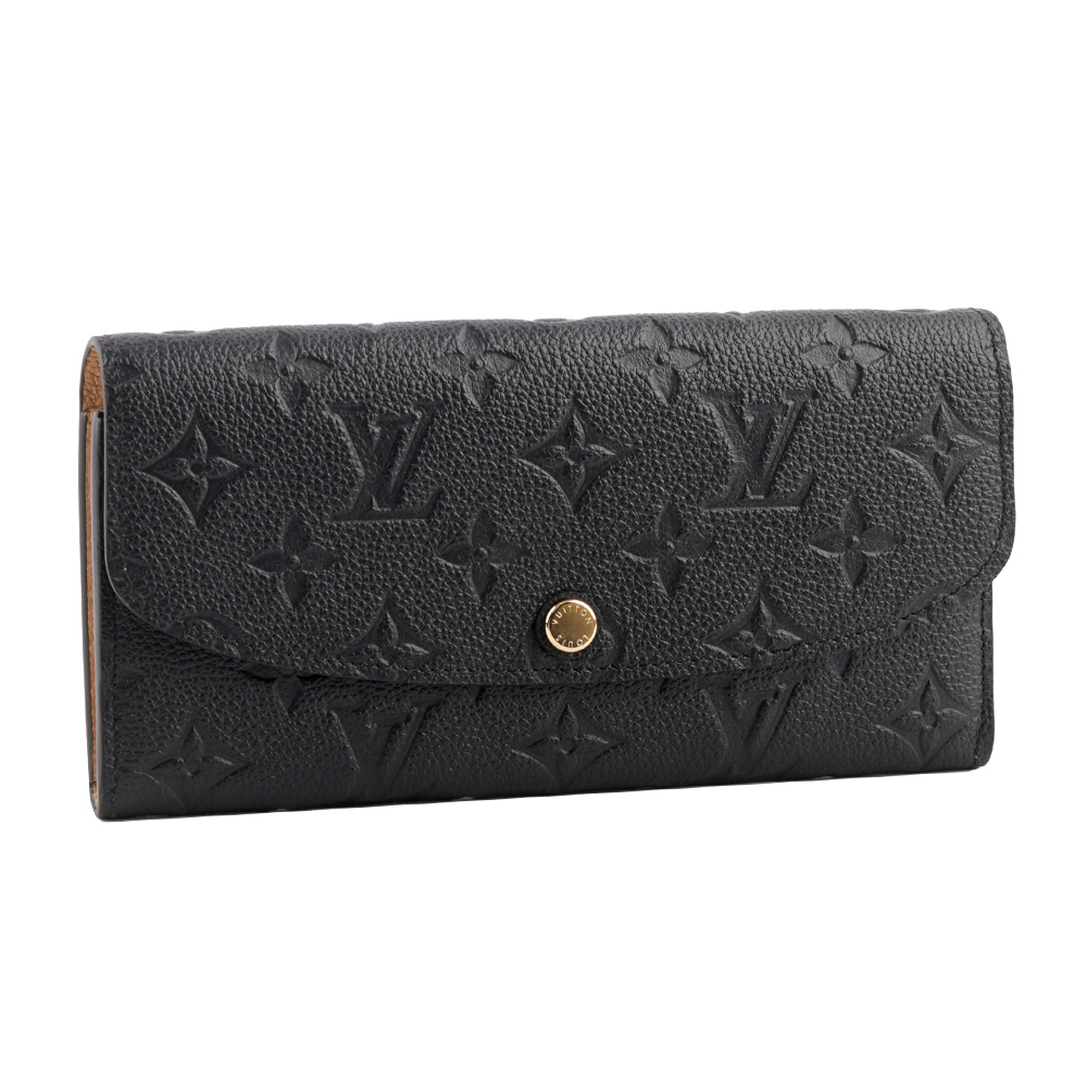 【Louis Vuitton】Monogram 牛皮壓紋 EMILIE 長夾