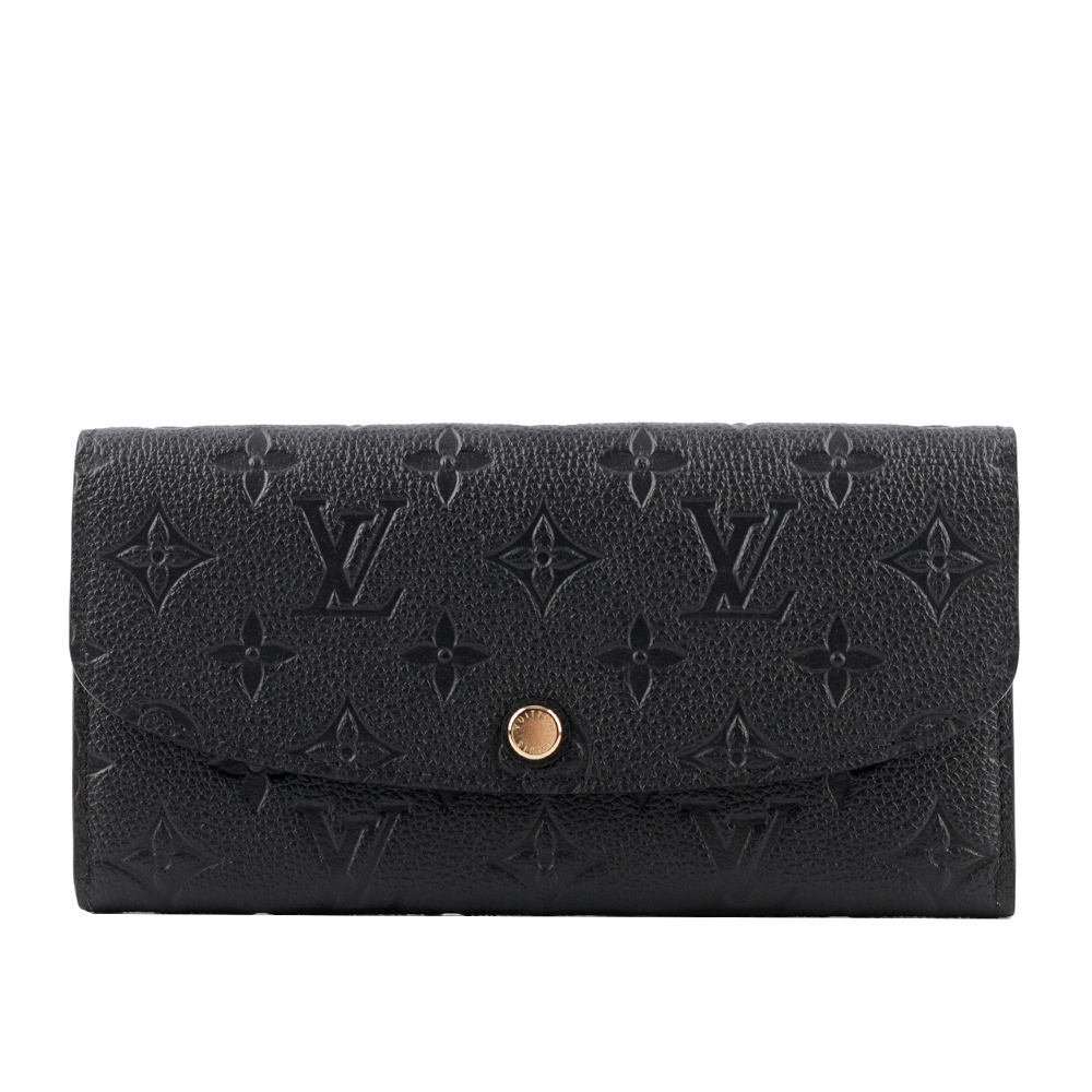 【Louis Vuitton】Monogram 牛皮壓紋 EMILIE 長夾