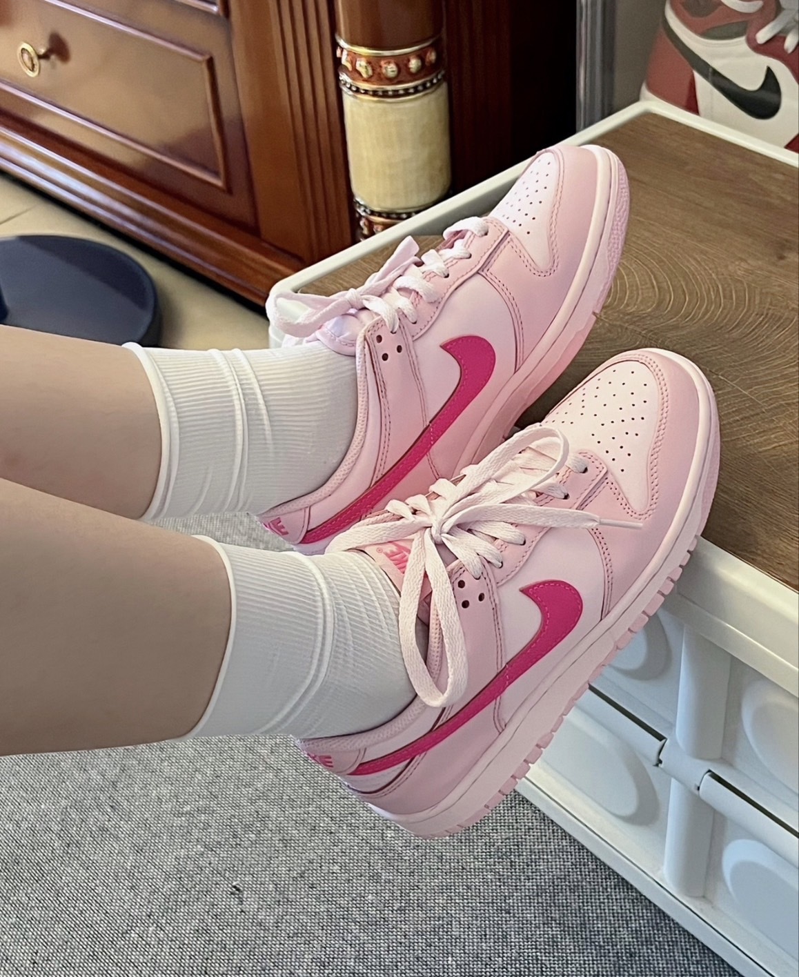 Nike Dunk Low “Triple Pink" 粉色 頑皮豹  大童