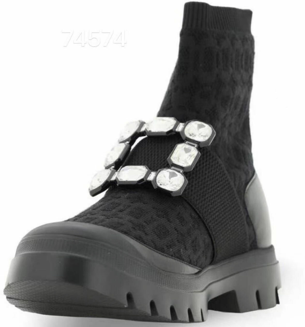 RV方鑽厚底短靴 -M