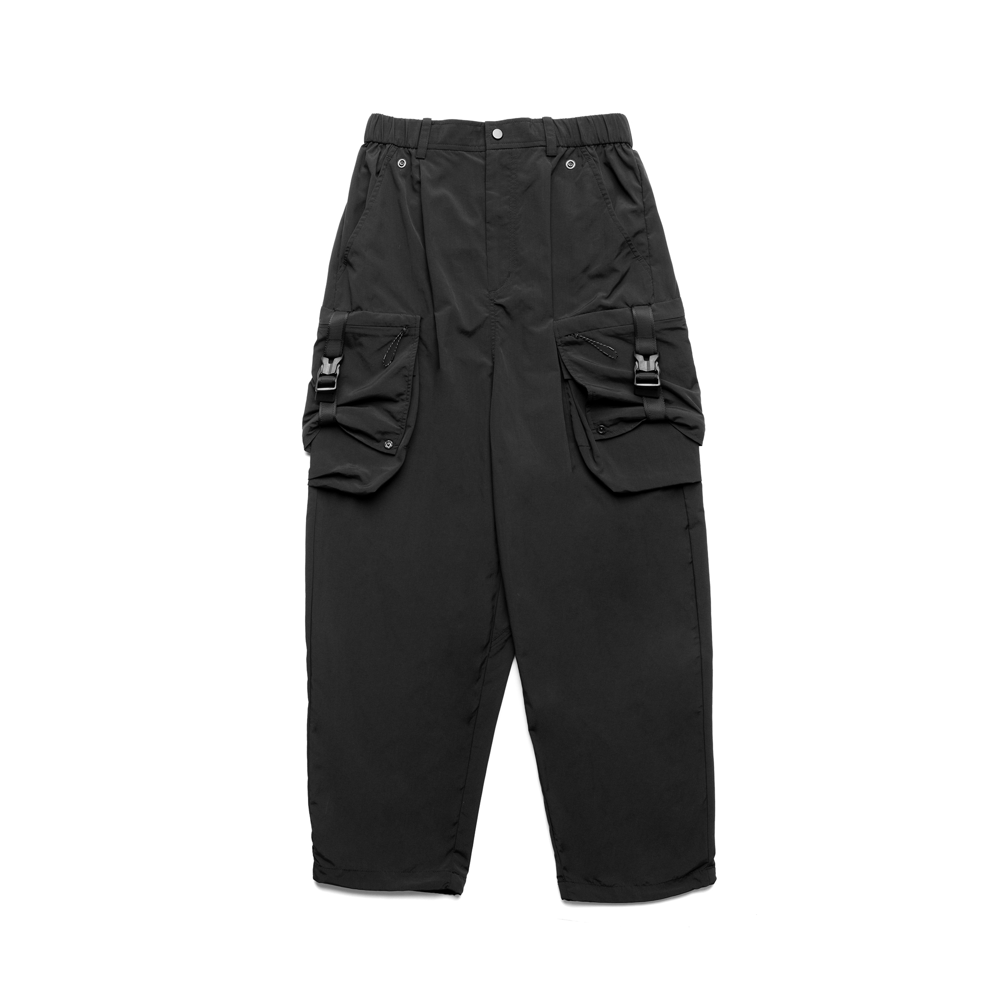 oqLiq Side Width Pants - Black