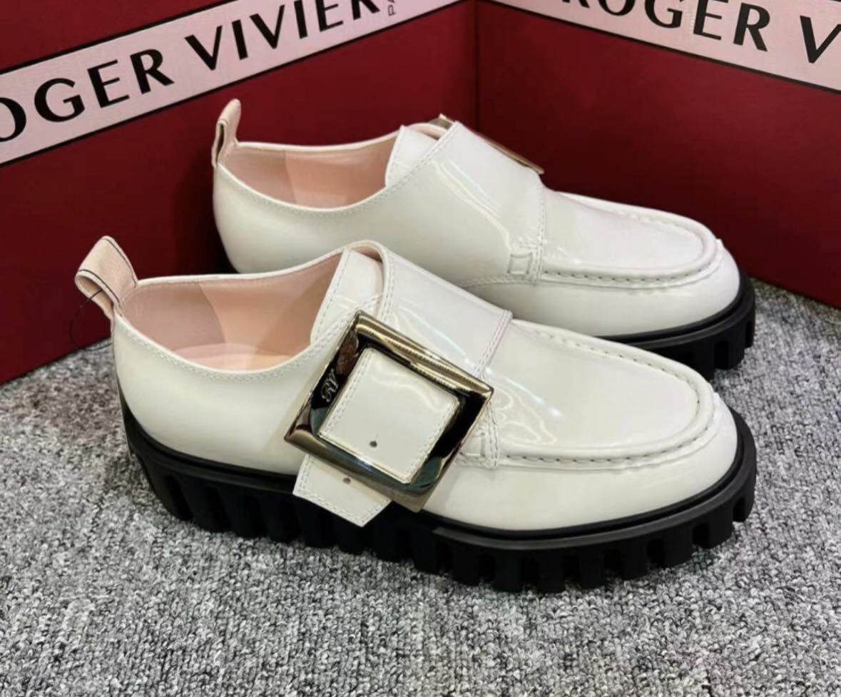 Rv 白色厚底鞋 -M