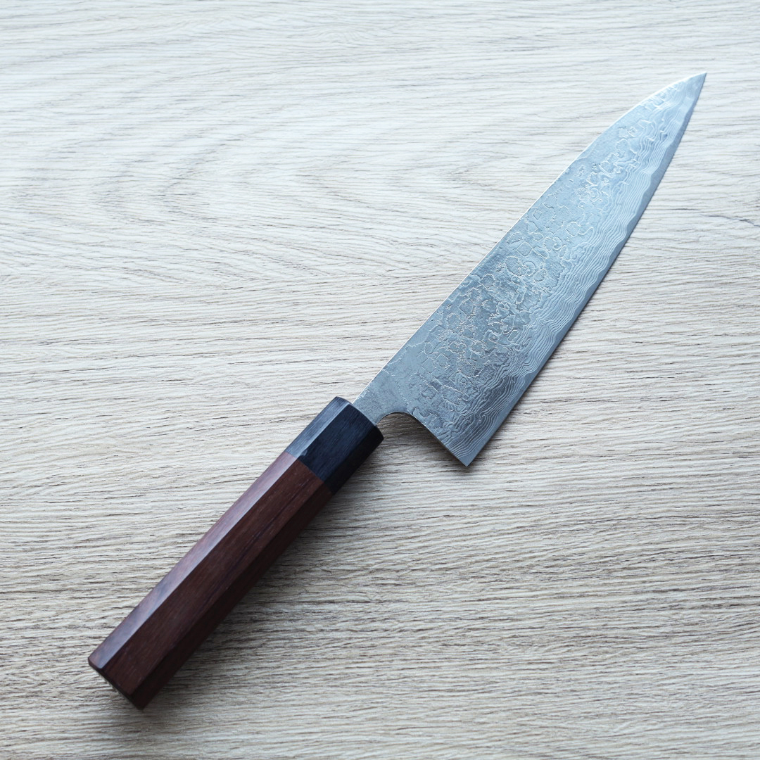 佐治武士 牛刀 180mm SG2粉末HSS鋼 鑽石大馬士革