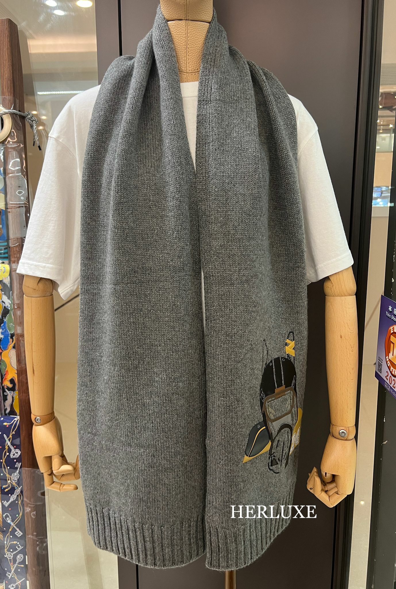 Patch Cuir Quarterb'H muffler flanelle