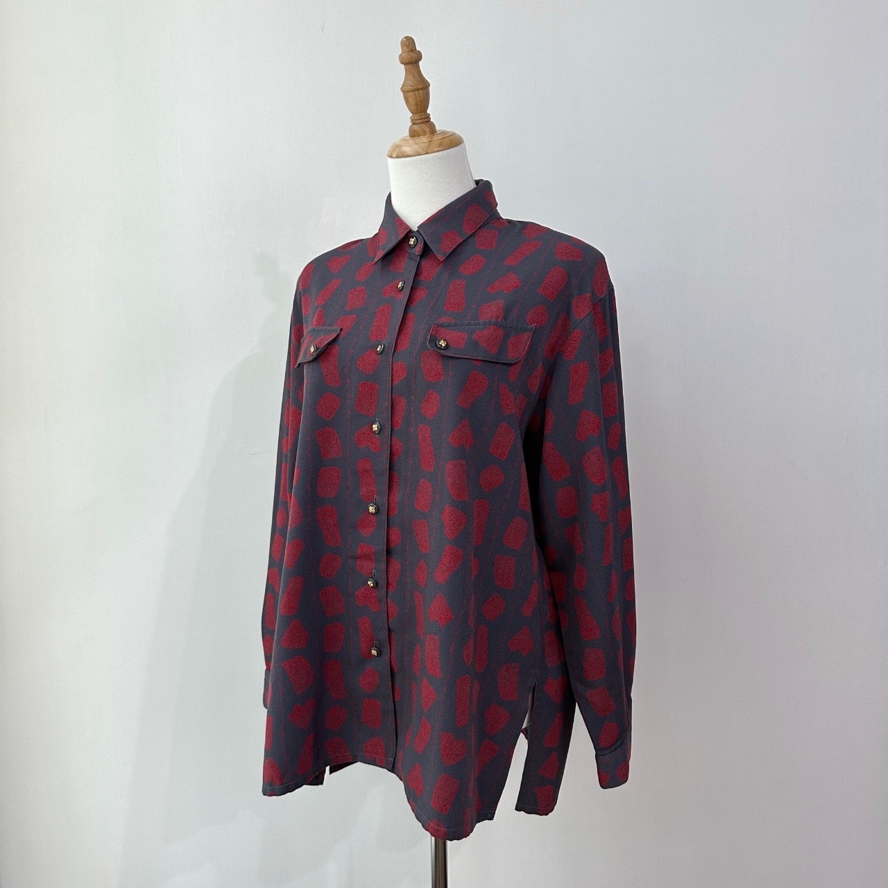 日本製心形岩石板塊圖案上衣