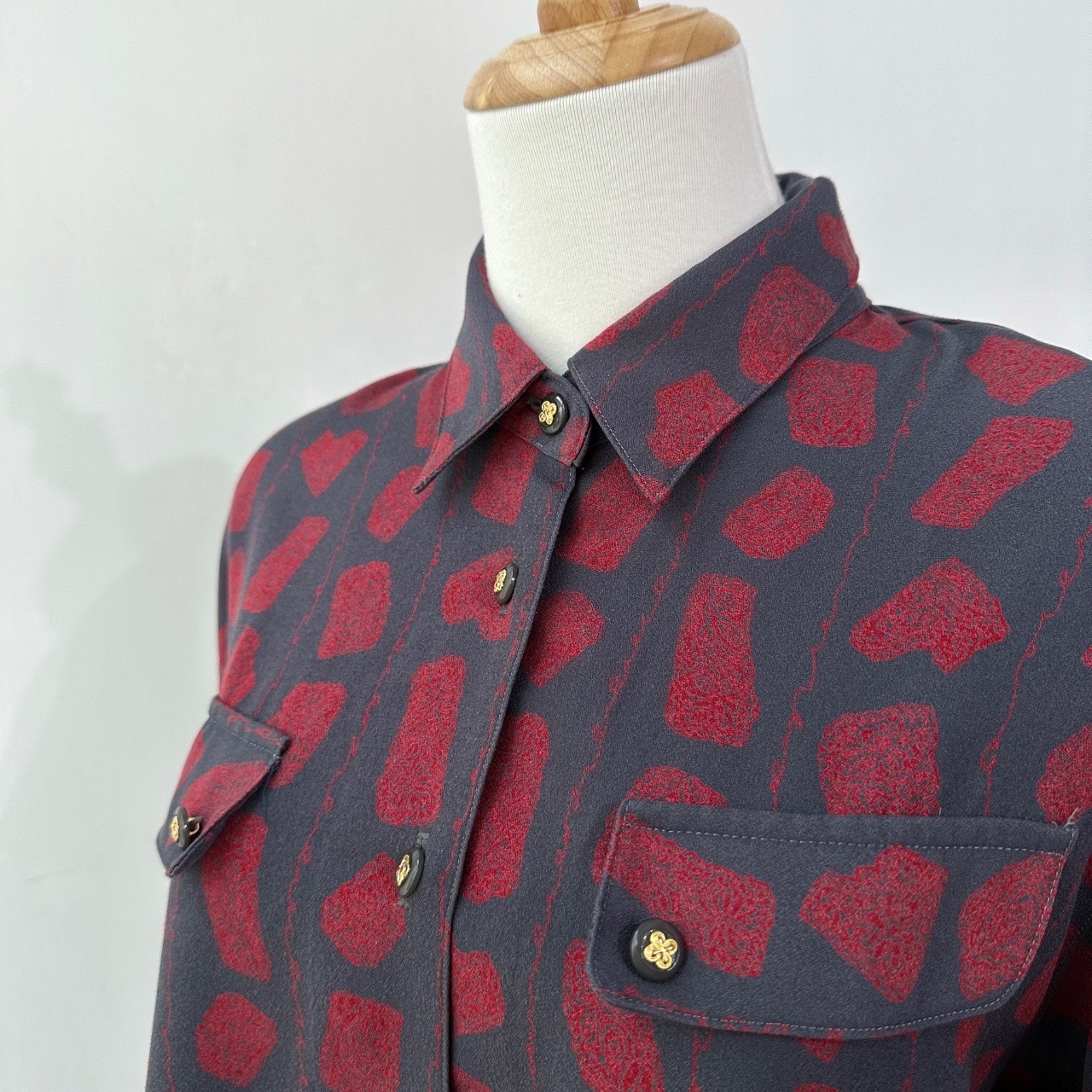 日本製心形岩石板塊圖案上衣