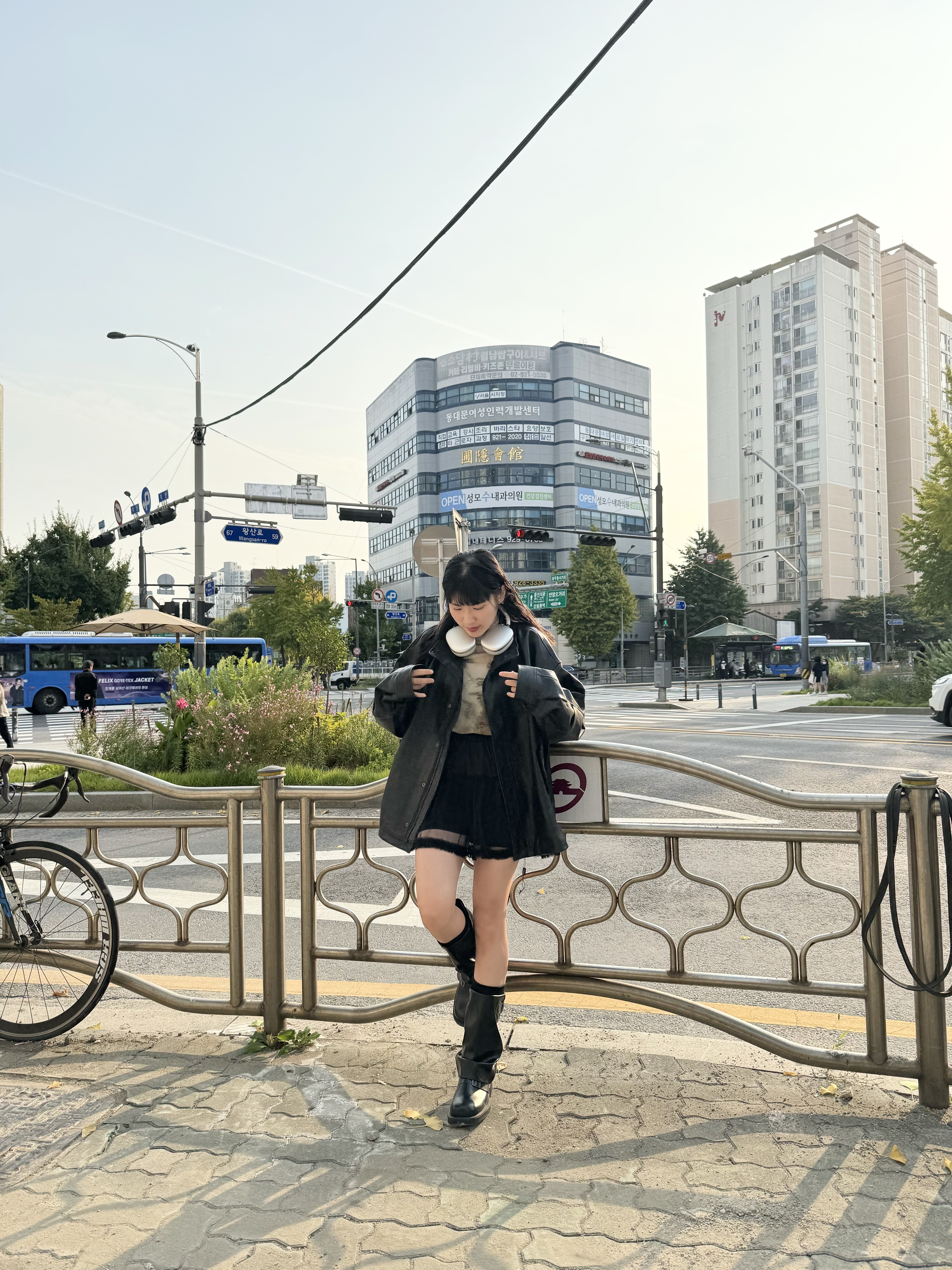 自肥 Unisex oversize皮褸