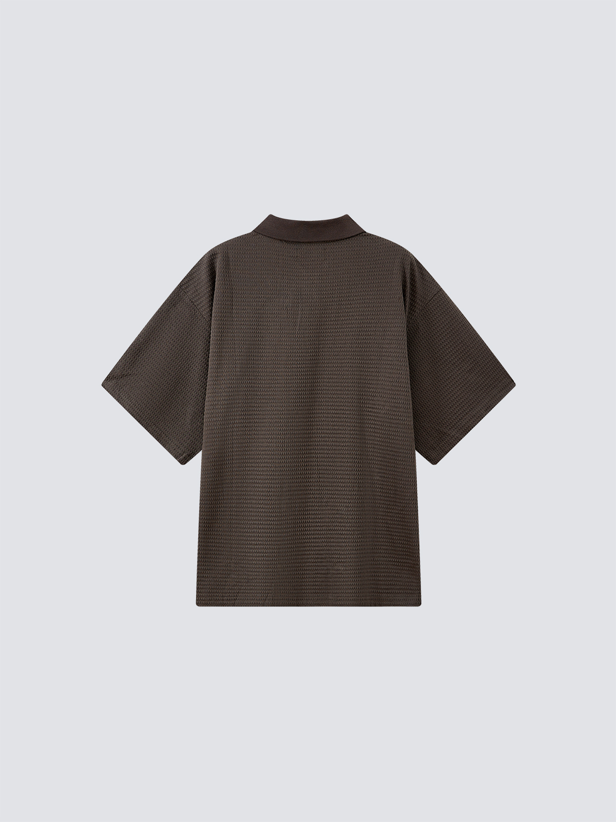 Essential Seersucker Polo Shirt｜Grey｜Hong Kong Original Design