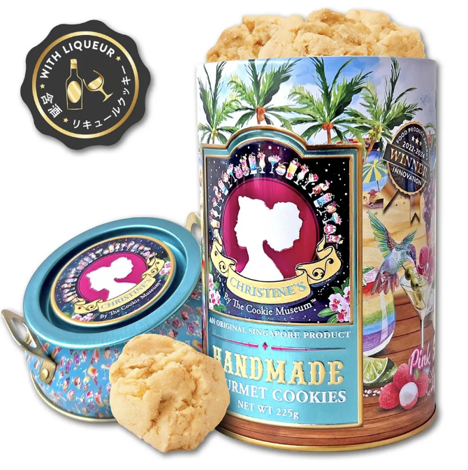 TCM Pink Sea Salt Lychee Martini Cookies [With Liqueur]