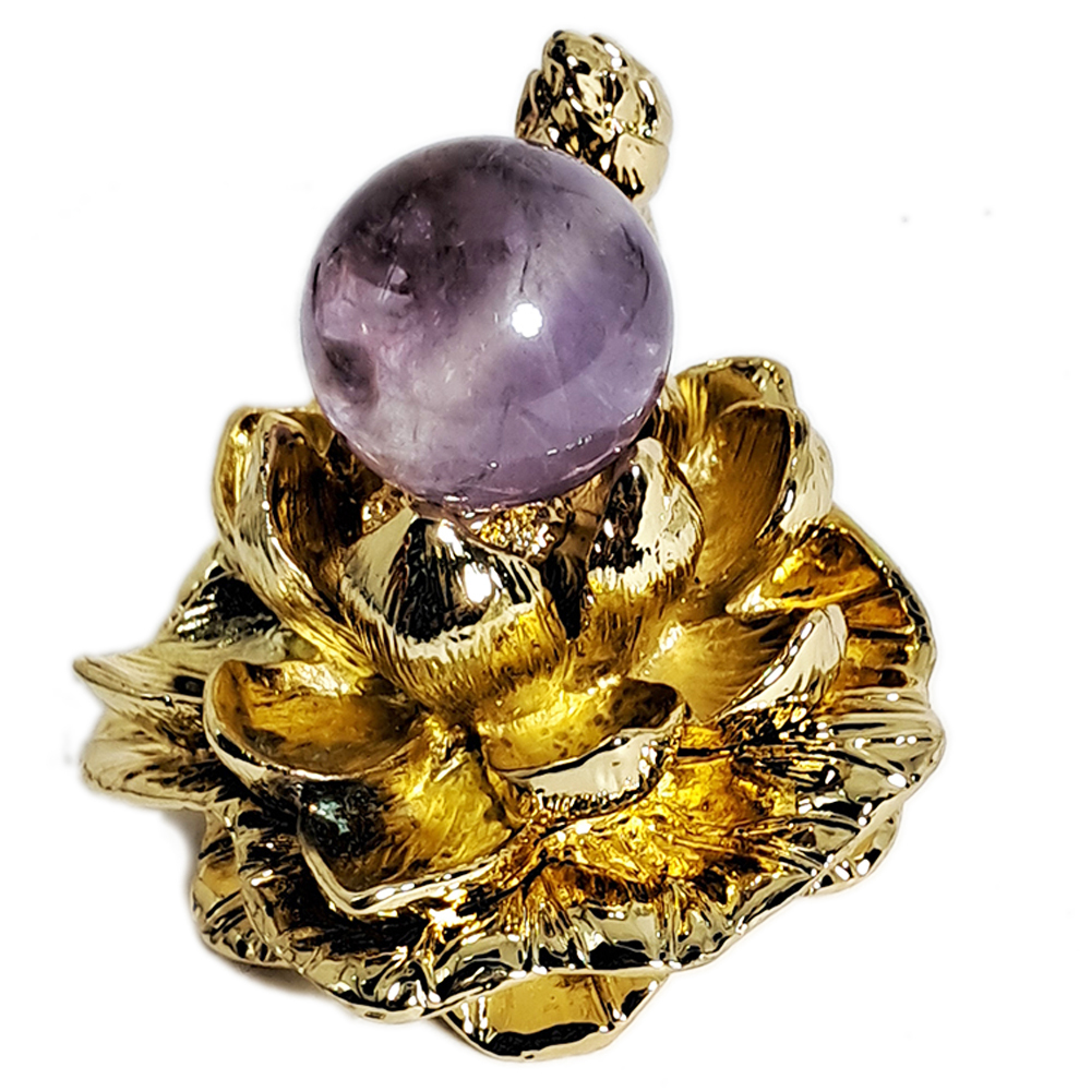 紫晶球&金蓮座【十方】152560