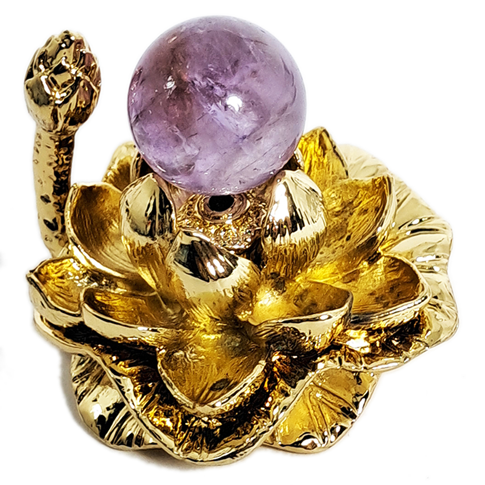 紫晶球&金蓮座【十方】152560