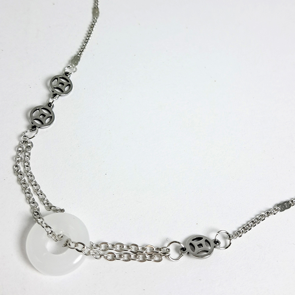 平安扣 古錢項鍊【十方】152634