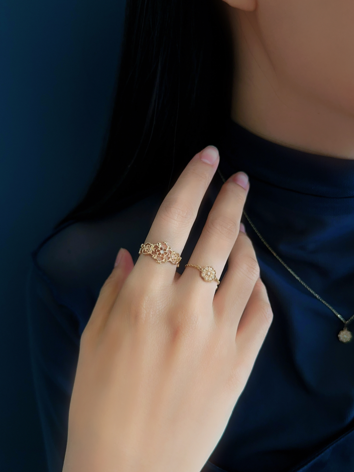 暮色—鑽石鍊戒