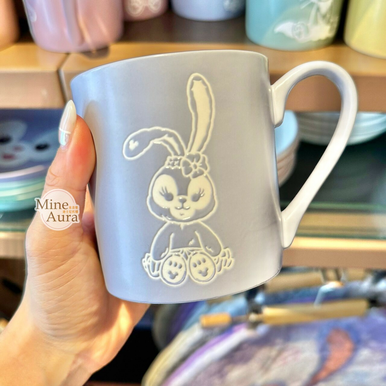 史黛拉露 星黛露 StellaLou 白線描邊圖案 馬克杯 水杯 -香港迪士尼樂園