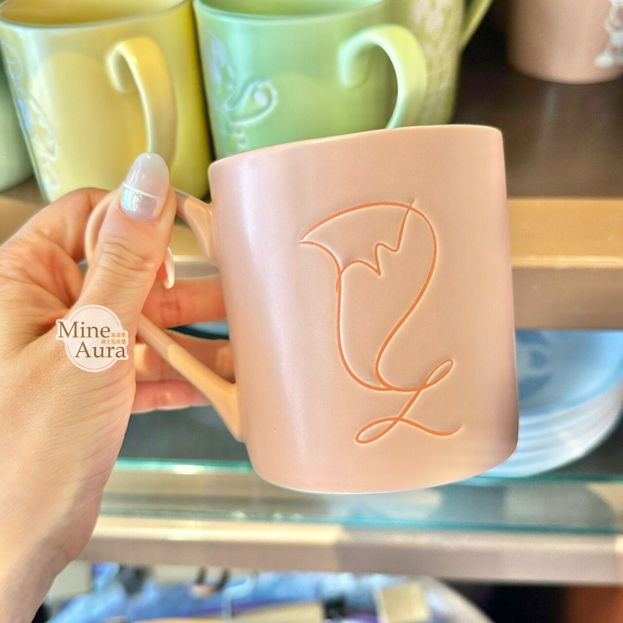 玲娜貝兒 Lina bell 白線描邊圖案 馬克杯 水杯 -香港迪士尼樂園
