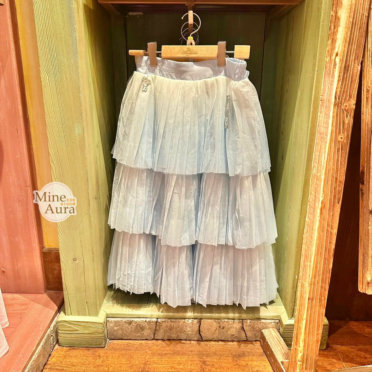 冰雪奇緣 Frozen 漸層 百摺設計 蛋糕裙  紗裙 裙子 -香港迪士尼樂園