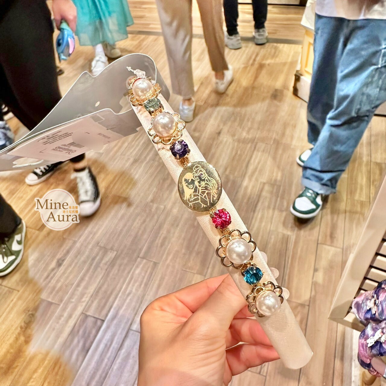 公主系列 Princess Line 公主集合 珍珠 寶石 造型 髮圈 髮箍 -香港迪士尼樂園