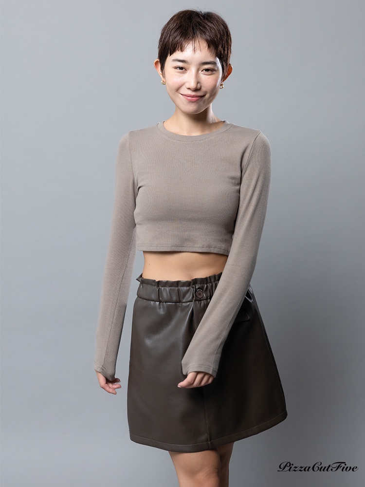 [SALE]露腰設計長袖上衣 PizzaCutFive PCF233403013