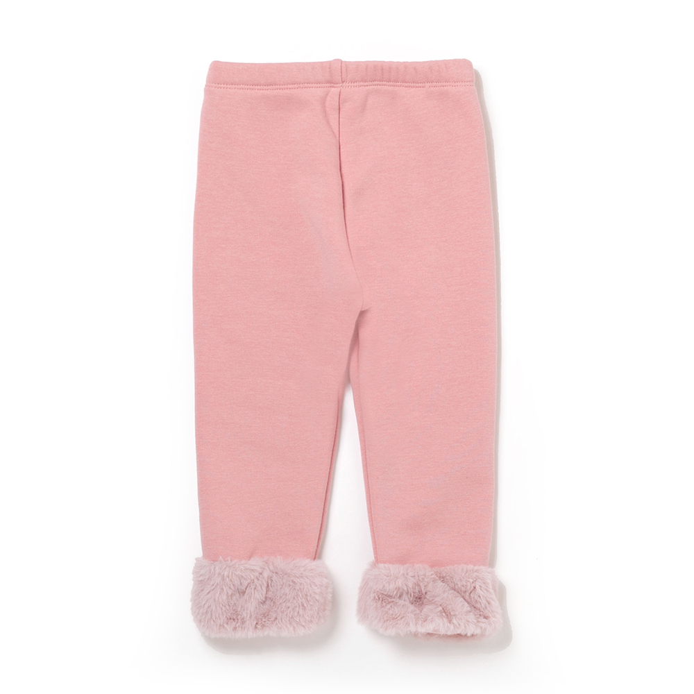 PIPPY 百搭素面彈性棉內搭緊身長褲 粉