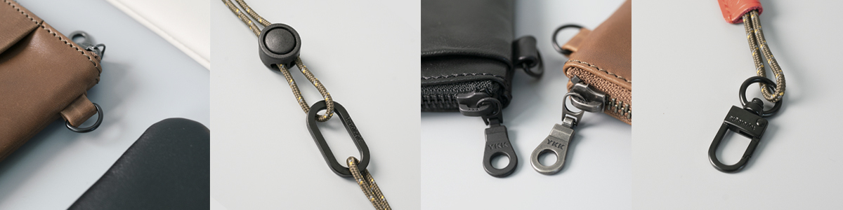 HMM Flip雙向皮革貼身包,小包配件,Topologie背繩