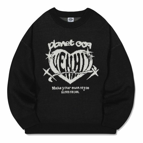 (預訂) VENHIT -  PLANET KNIT BLACK