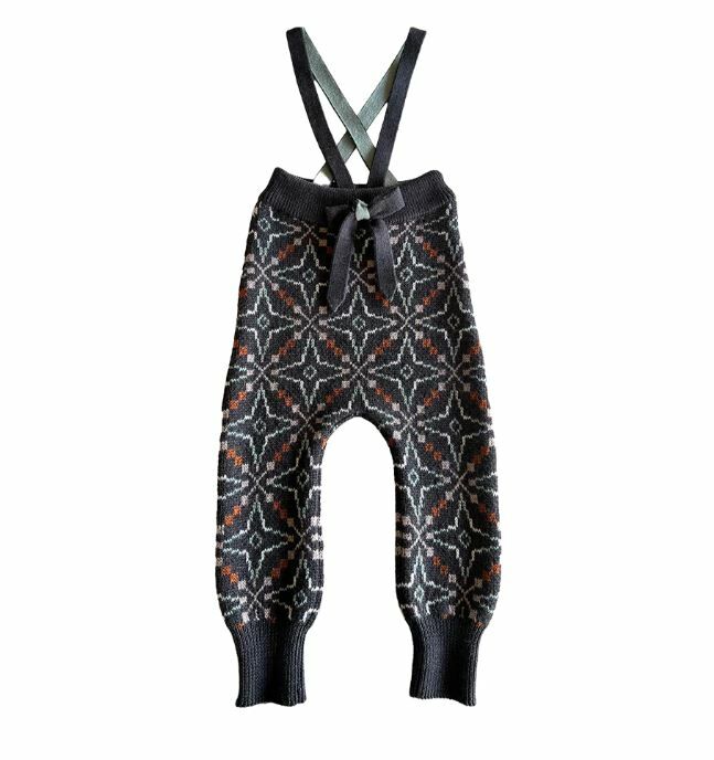 MABLI 羊毛針織吊帶褲 Llŷn Pants - Umber