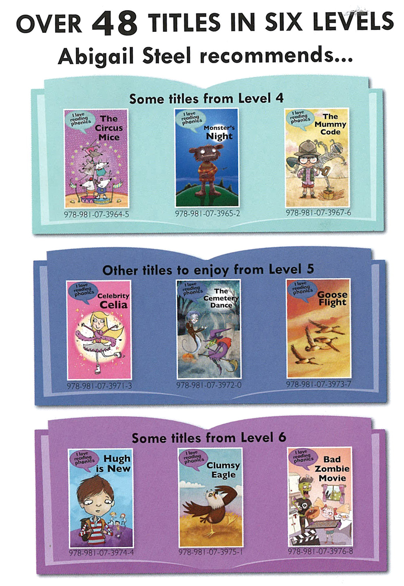 I Love Reading Phonics (Level 5-6) 16 books + 2 Read-Along CD